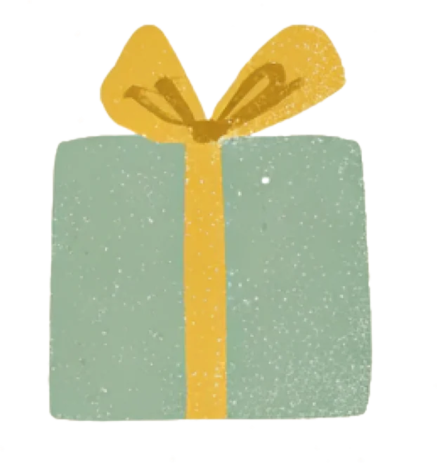 Cadeau peint à la main